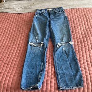90’s straight ultra high rise abercrombie jeans